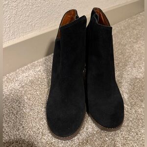 Lucky Brand Black Suede Ankle Booties